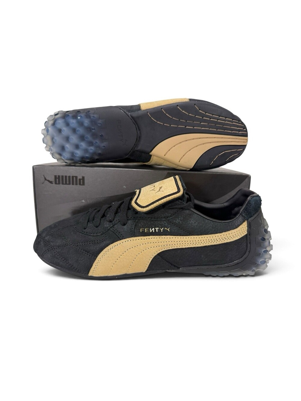 FENTY x PUMA Avanti LS Rihanna Sneakers 404779 01 BLACK Brown Women's Size 6